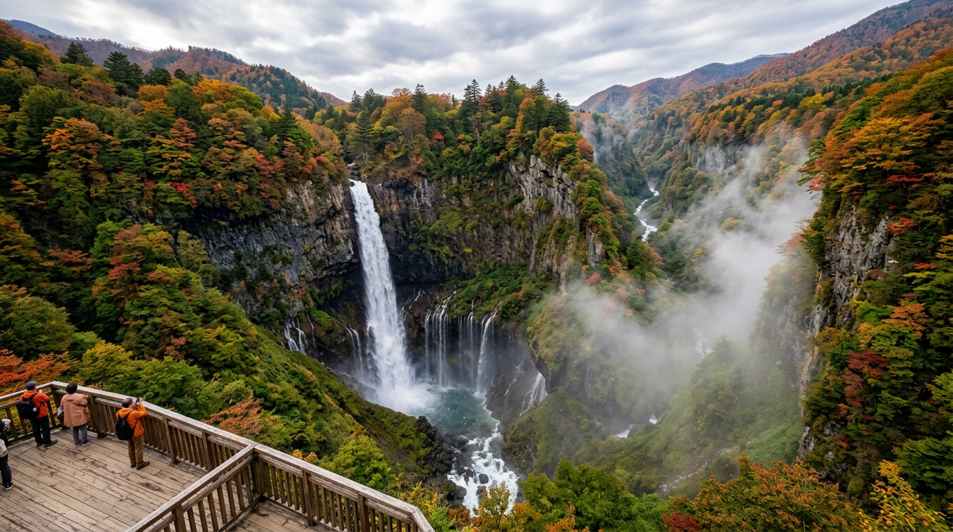 Kegon Falls waterfall Nikko Japan